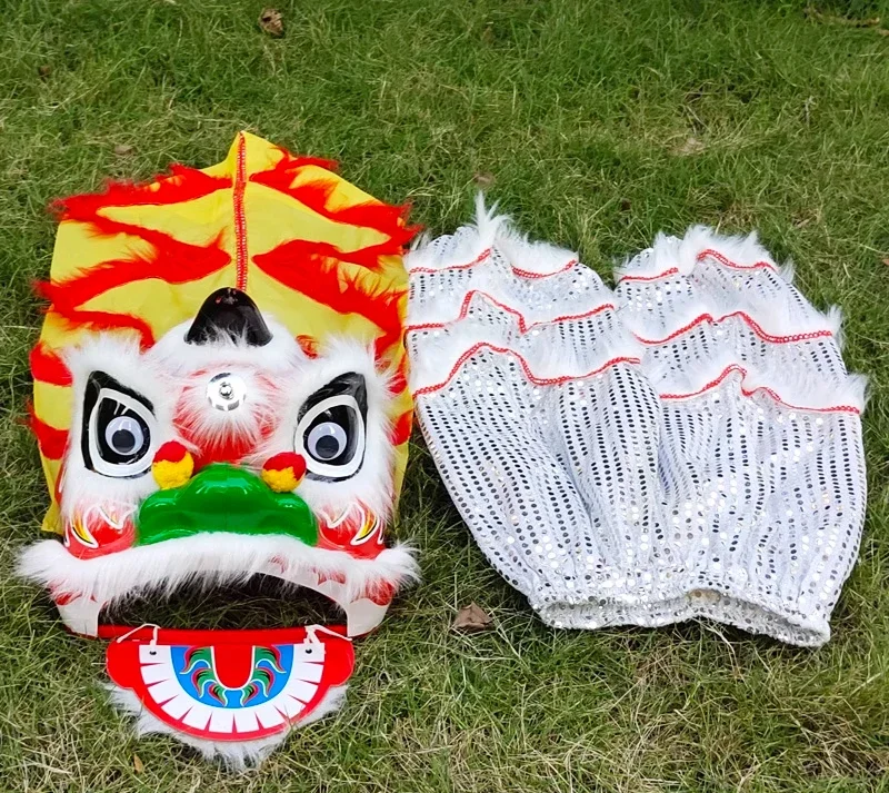 Thick Lion Head Non Blinking Lion Dance Prop Children Lion Dance Costume Performance Chinese Culture Party No White T-shirt
Thick Lion Head Non Blinking Lion Dance Prop Children Lion Dance Costume Performance Chinese Culture Party No White T-shirt