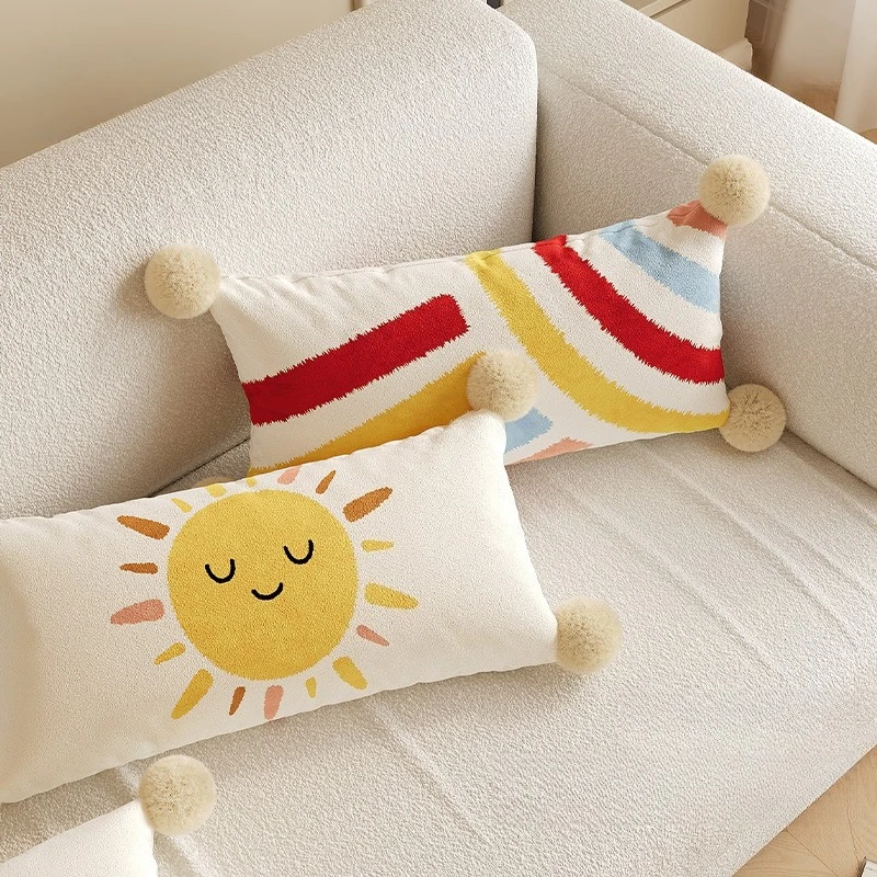 Cartoon Style Luxury Decorative Pillow Sofa Backrest Cushion for Living Room Bedroom Bed Headrest Window Seat Cute Long Pillow
Cartoon Style Luxury Decorative Pillow Sofa Backrest Cushion for Living Room Bedroom Bed Headrest Window Seat Cute Long Pillow