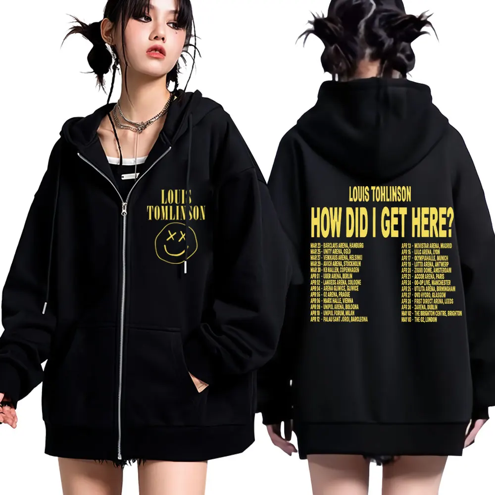 Singer Louis Tomlinson How Did I Get Here Tour 2026 Print Zipper Hoodie Men Women Harajuku Loose Aesthetic Trend Zip Up Jacket
Singer Louis Tomlinson How Did I Get Here Tour 2026 Print Zipper Hoodie Men Women Harajuku Loose Aesthetic Trend Zip Up Jacket
