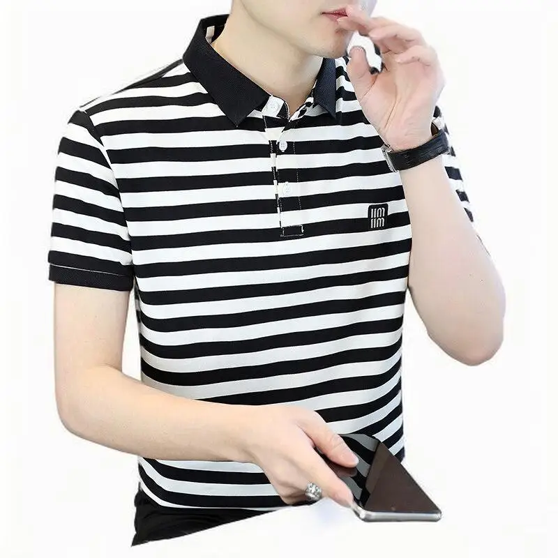 NF&ZG POLO shirt short-sleeved T-shirt men's summer striped collar lapel foreign trade fashion casual short sleeves
NF&ZG POLO shirt short-sleeved T-shirt men's summer striped collar lapel foreign trade fashion casual short sleeves