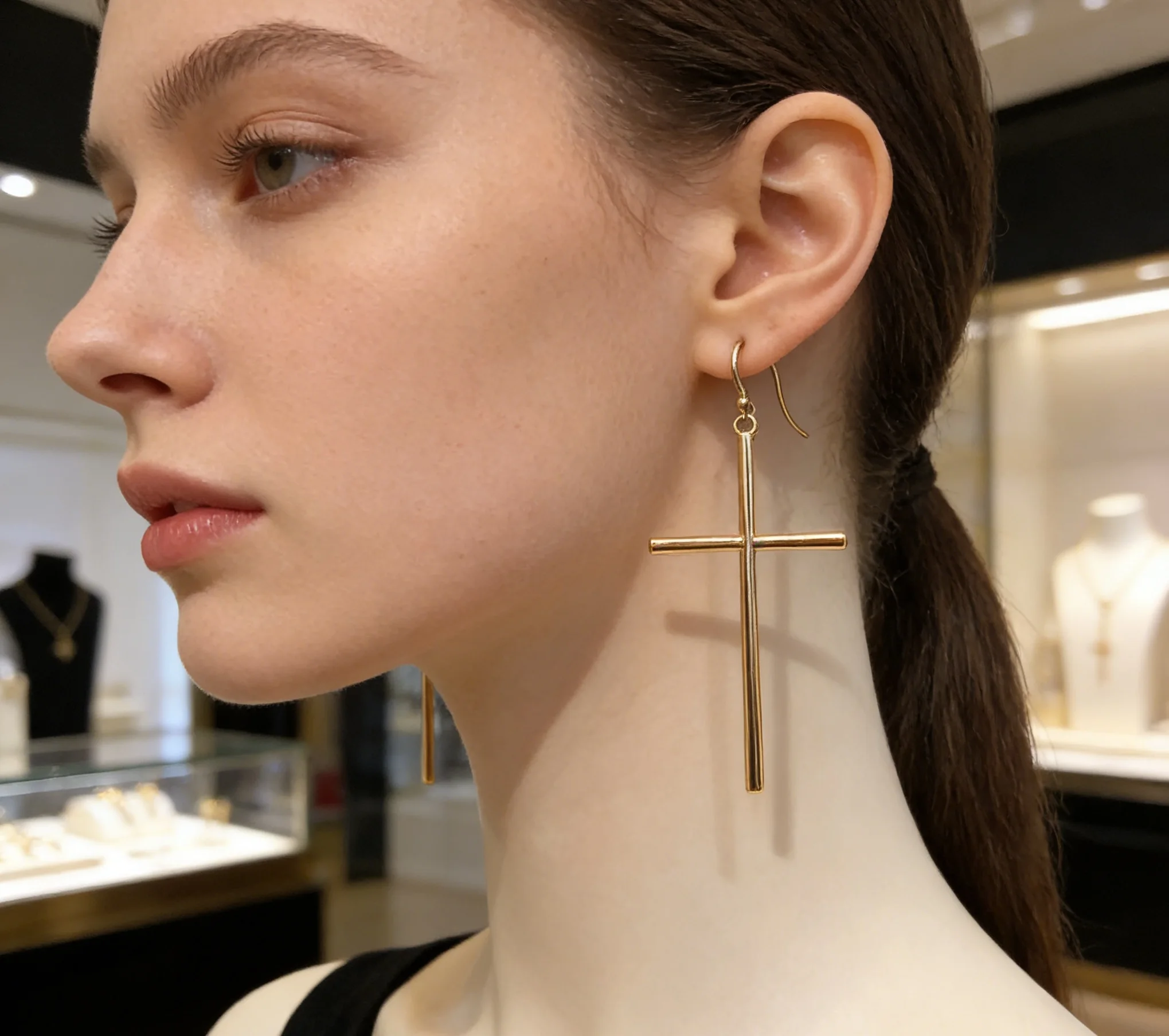 Минималистичные массивные серьги-крестики для женщин, новые золотистые висячие серьги, модные и элегантные.
Минималистичные массивные серьги-крестики для женщин, новые золотистые висячие серьги, модные и элегантные.