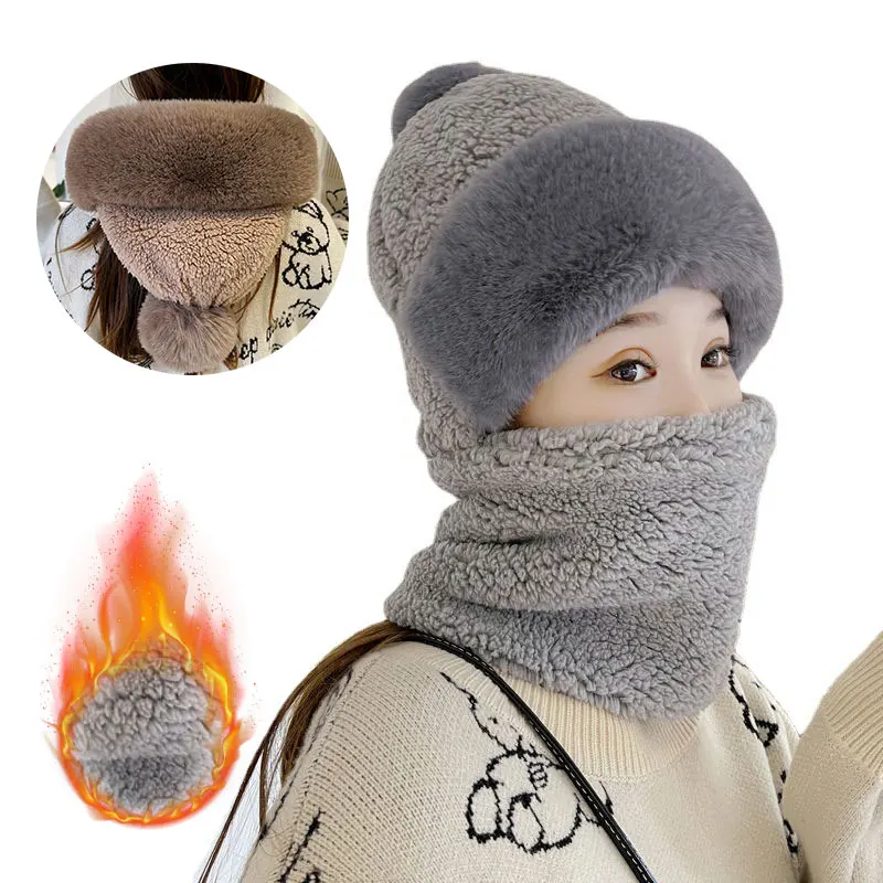Winter Hat with Mask Beanie Hats Warm Windproof Cycling Thickened Ear Protection Skullies Beanies for Women Girl
Winter Hat with Mask Beanie Hats Warm Windproof Cycling Thickened Ear Protection Skullies Beanies for Women Girl