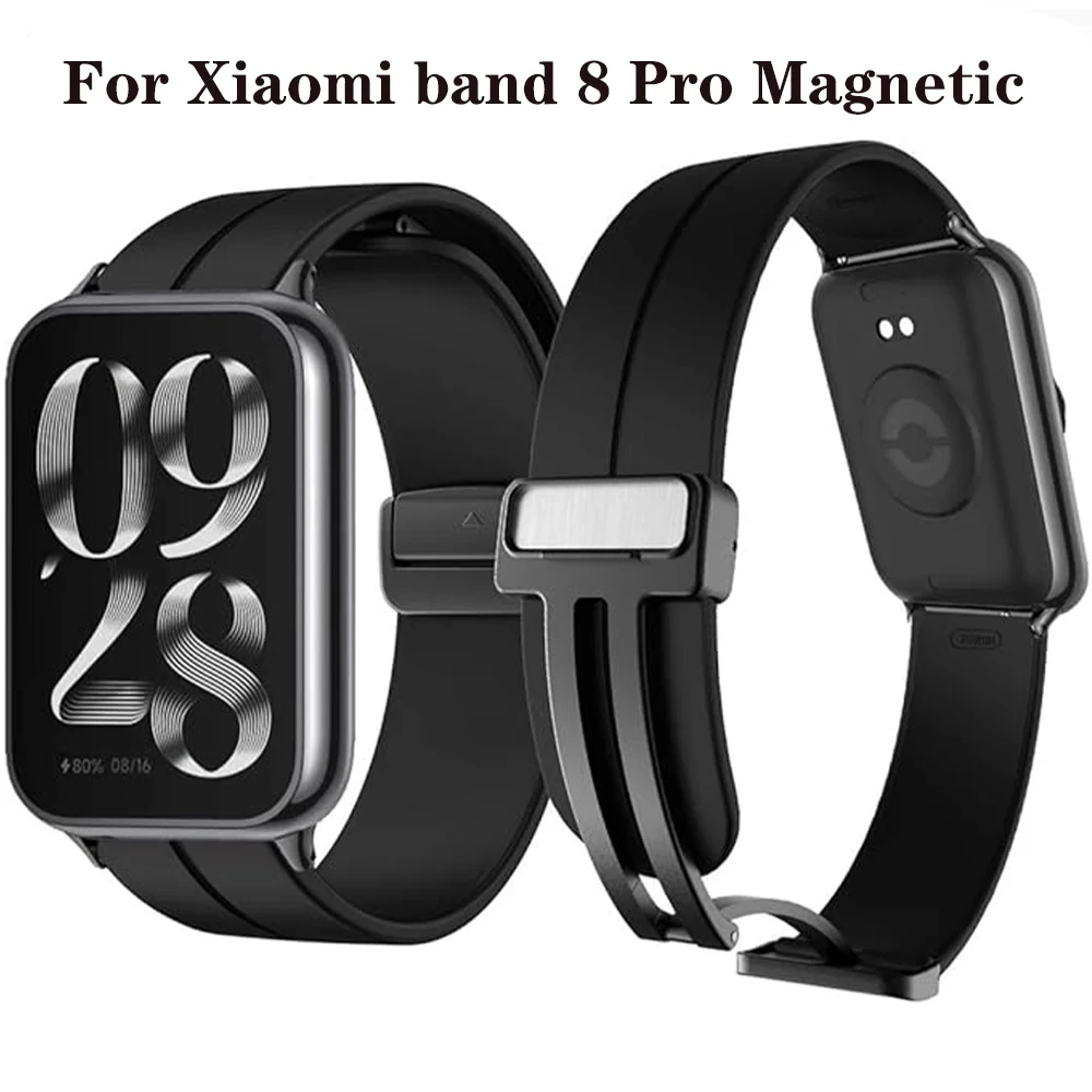 Silicone Magnetic Strap For Xiaomi band 8 Pro Watchband for Redmi Watch 4 Replacement Correa Bracelt Sport Strap Accessories
Silicone Magnetic Strap For Xiaomi band 8 Pro Watchband for Redmi Watch 4 Replacement Correa Bracelt Sport Strap Accessories