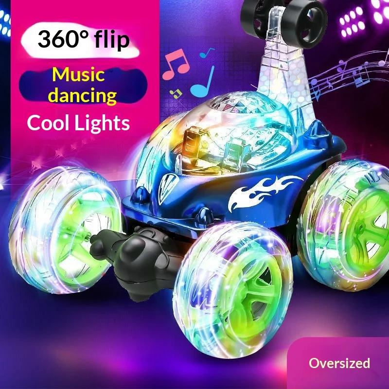 RC Stunt Car Twist Deform Remote Control Vehicle, 360 Flips Rolling Toy with LED Lights Music for Outdoor Indoor Play Gift
RC Stunt Car Twist Deform Remote Control Vehicle, 360 Flips Rolling Toy with LED Lights Music for Outdoor Indoor Play Gift