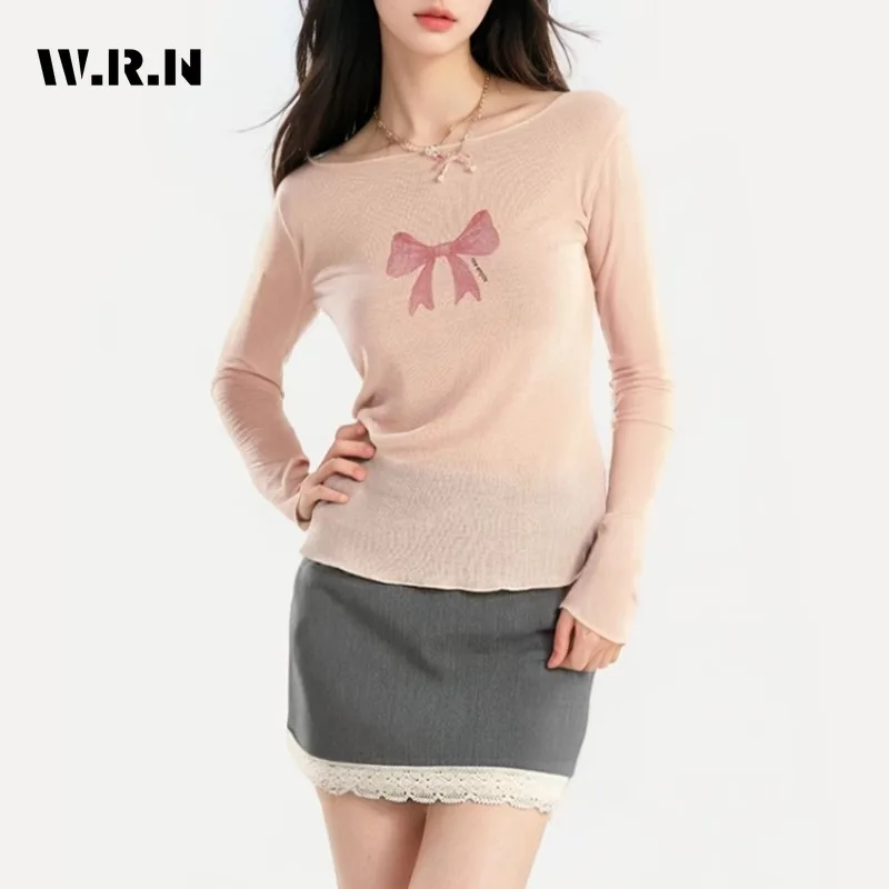 Элегантные милые футболки с длинным рукавом и круглым вырезом 2000-х годов Y2K, женские модные повседневные стильные роскошные футболки с бантом, тонкие мягкие топы
Элегантные милые футболки с длинным рукавом и круглым вырезом 2000-х годов Y2K, женские модные повседневные стильные роскошные футболки с бантом, тонкие мягкие топы