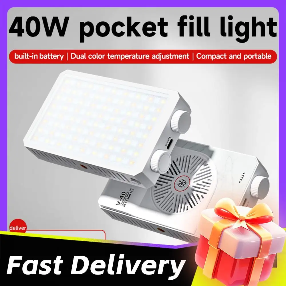 40W LED Camera Light 2800K-9000K Portable Handheld Fill Light 4400mAh Rechargeable Photography Lighting for Photography
40W LED Camera Light 2800K-9000K Portable Handheld Fill Light 4400mAh Rechargeable Photography Lighting for Photography