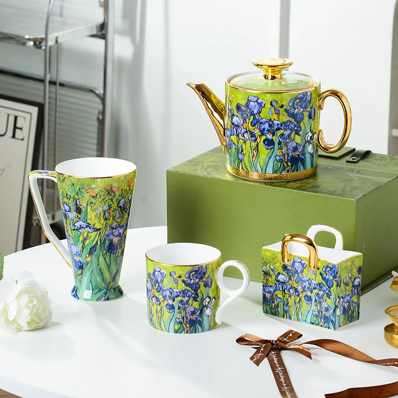DSA natural sketch bone china coffee cup saucer iris series afternoon tea coffee set high-end souvenir
DSA natural sketch bone china coffee cup saucer iris series afternoon tea coffee set high-end souvenir