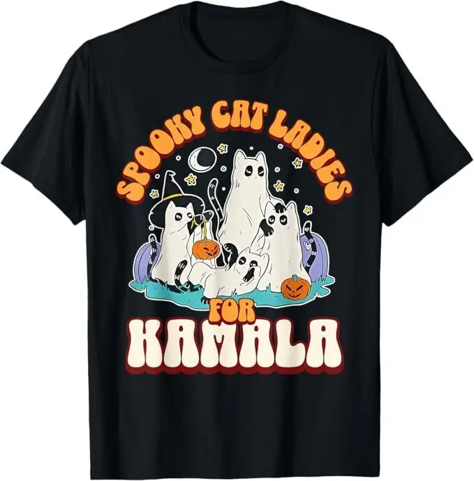 Страшная кошка, дамы для камалы, бездетская кошка, Женская Феминистская футболка унисекс
Страшная кошка, дамы для камалы, бездетская кошка, Женская Феминистская футболка унисекс