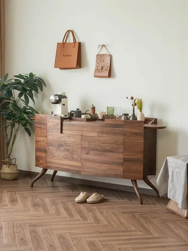 Italian Style Solid Wood Side Cabinet Minimalist North American Black Walnut Special-Shaped Storage Sideboard Cabinet
Italian Style Solid Wood Side Cabinet Minimalist North American Black Walnut Special-Shaped Storage Sideboard Cabinet