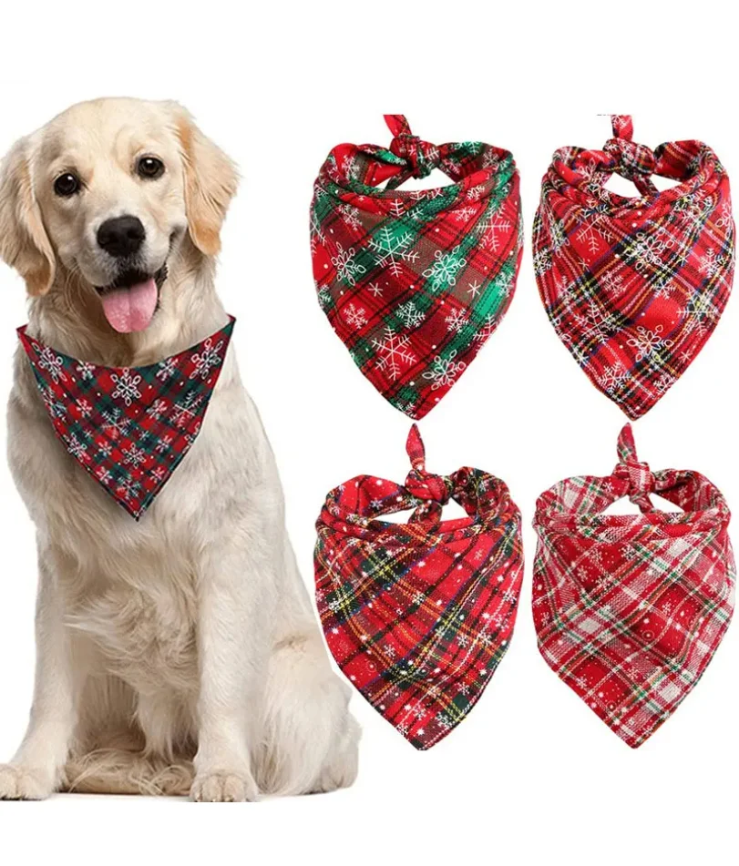 Dog Bandanas Large Pet Scarf Christmas Snow Print Dog Cotton Plaid WashableBow Ties Collar Cat Dog Scarf Large Dog Accessories
Dog Bandanas Large Pet Scarf Christmas Snow Print Dog Cotton Plaid WashableBow Ties Collar Cat Dog Scarf Large Dog Accessories