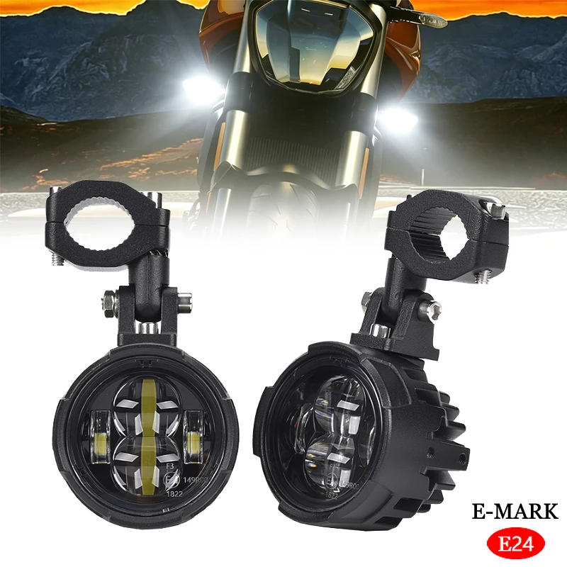 Motorcycle White LED Auxiliary Spotlight Fog Light 12V Universal For BMW R1250GS F850GS Honda KTM Suzuki Yamaha ADV Moto Lamp
Motorcycle White LED Auxiliary Spotlight Fog Light 12V Universal For BMW R1250GS F850GS Honda KTM Suzuki Yamaha ADV Moto Lamp