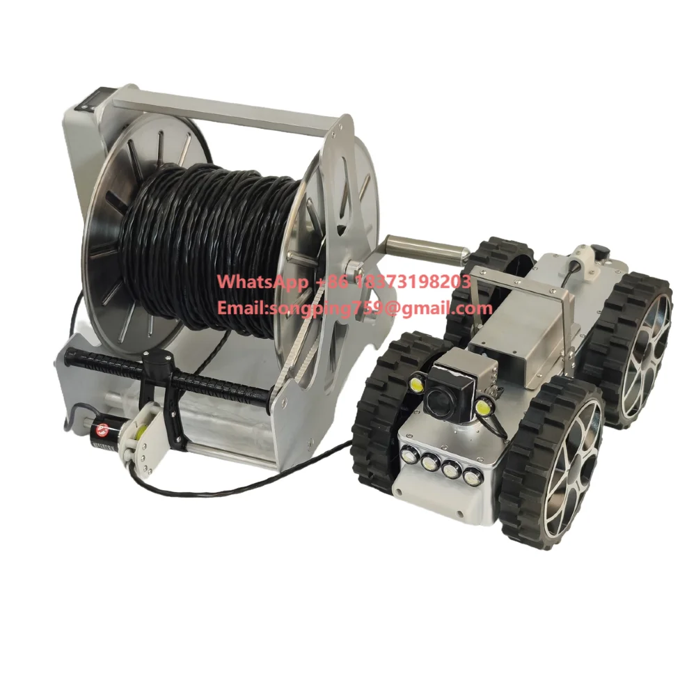 Customize CCTV 30cm Pipeline Inspect Crawler Robot Cam era IP68 Waterproof 200 Meters Cable Large Sewer
Customize CCTV 30cm Pipeline Inspect Crawler Robot Cam era IP68 Waterproof 200 Meters Cable Large Sewer