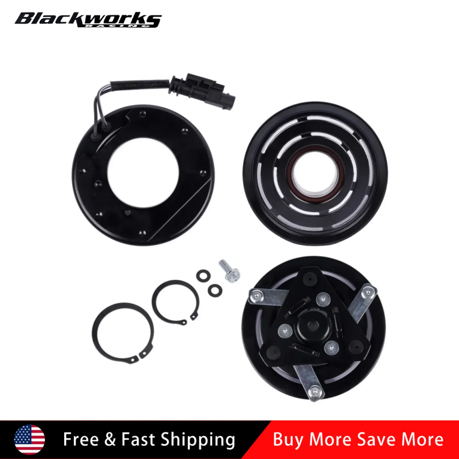 1 Set A/C Compressor Clutch Kit Black For 2018-2021 Chevrolet Equinox L4 1.5L CVC 2015-2021 GMC Canyon L4 2.5L CVC
1 Set A/C Compressor Clutch Kit Black For 2018-2021 Chevrolet Equinox L4 1.5L CVC 2015-2021 GMC Canyon L4 2.5L CVC