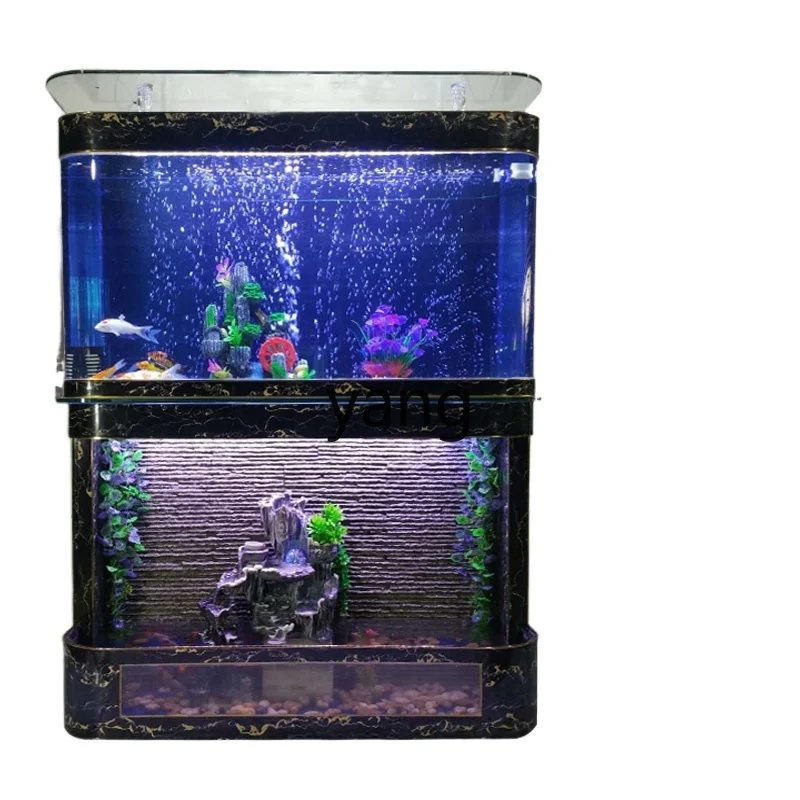 LTT living room entrance fish tank glass large water-free ecological running water screen aquarium
LTT living room entrance fish tank glass large water-free ecological running water screen aquarium