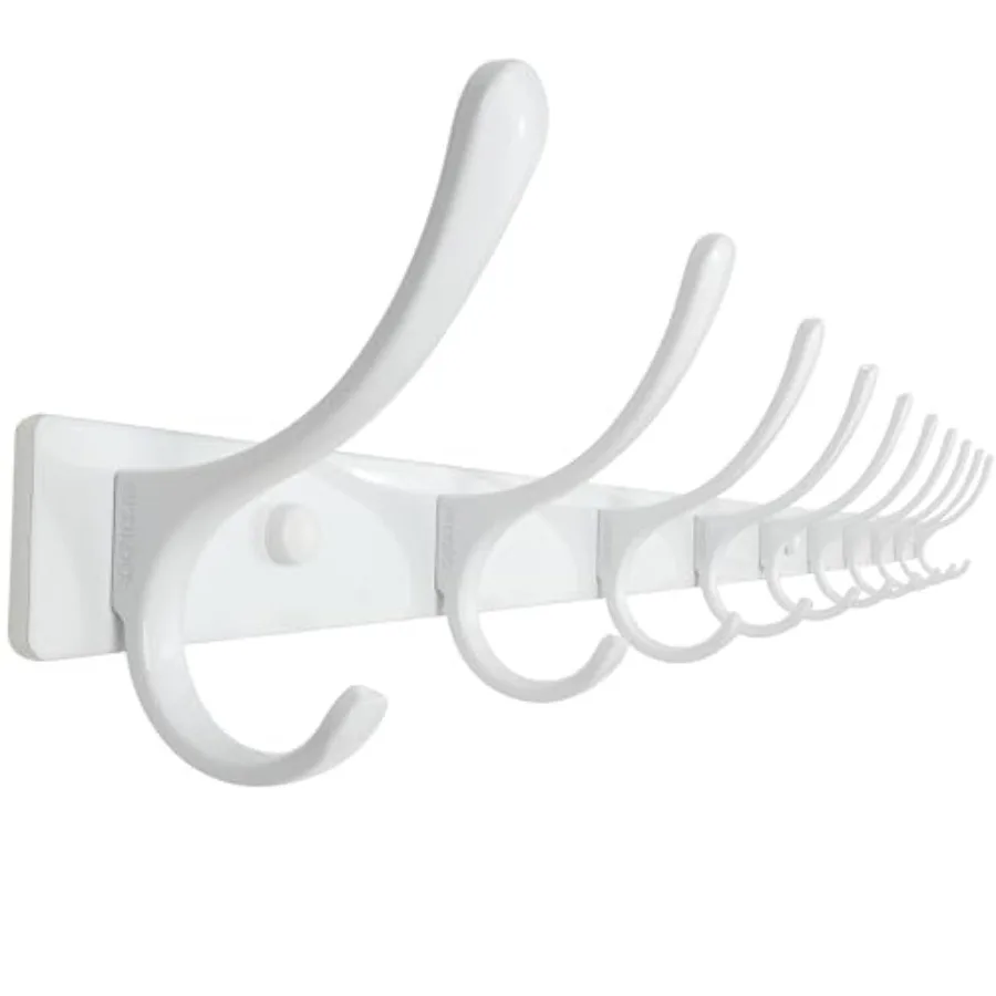 Wall Mounted Coat Rack - 10 Hooks, Heavy Duty, Stainless Steel, Metal Wall Hangers, Sturdy Coat Hooks for Hanging Coats, Jacket
Wall Mounted Coat Rack - 10 Hooks, Heavy Duty, Stainless Steel, Metal Wall Hangers, Sturdy Coat Hooks for Hanging Coats, Jacket