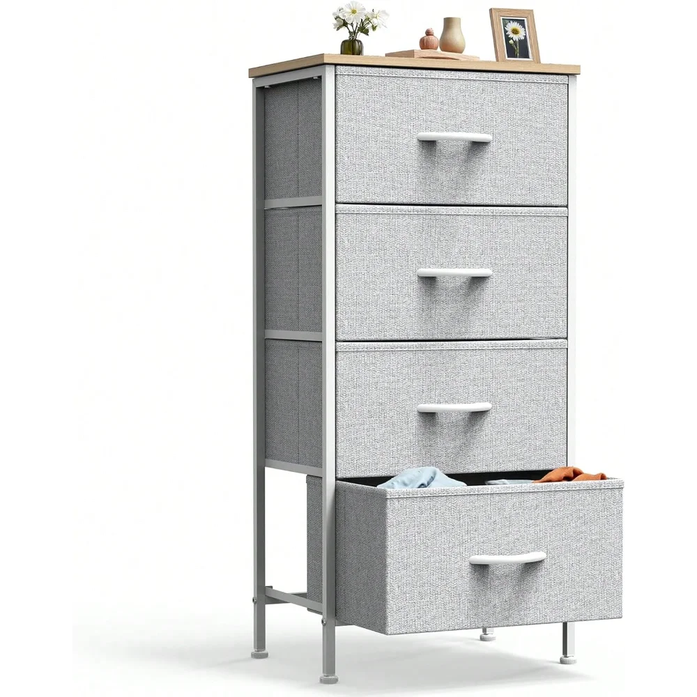 Sweetcrispy Drawer Organizer Dresser With Removable Fabric Bins & Sturdy Steel Frame/Wood Top - Tall Bedside Table Suitable For
Sweetcrispy Drawer Organizer Dresser With Removable Fabric Bins & Sturdy Steel Frame/Wood Top - Tall Bedside Table Suitable For