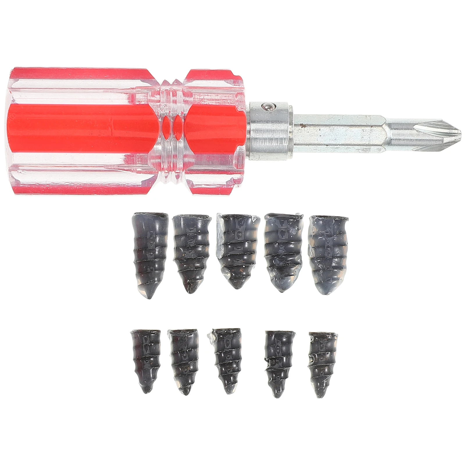 Heavy Duty Tire Repair Plug Kit for Motorcycle Car Bike Lawn Mower Puncture Durable Universal Fit Screwdriver Included
Heavy Duty Tire Repair Plug Kit for Motorcycle Car Bike Lawn Mower Puncture Durable Universal Fit Screwdriver Included