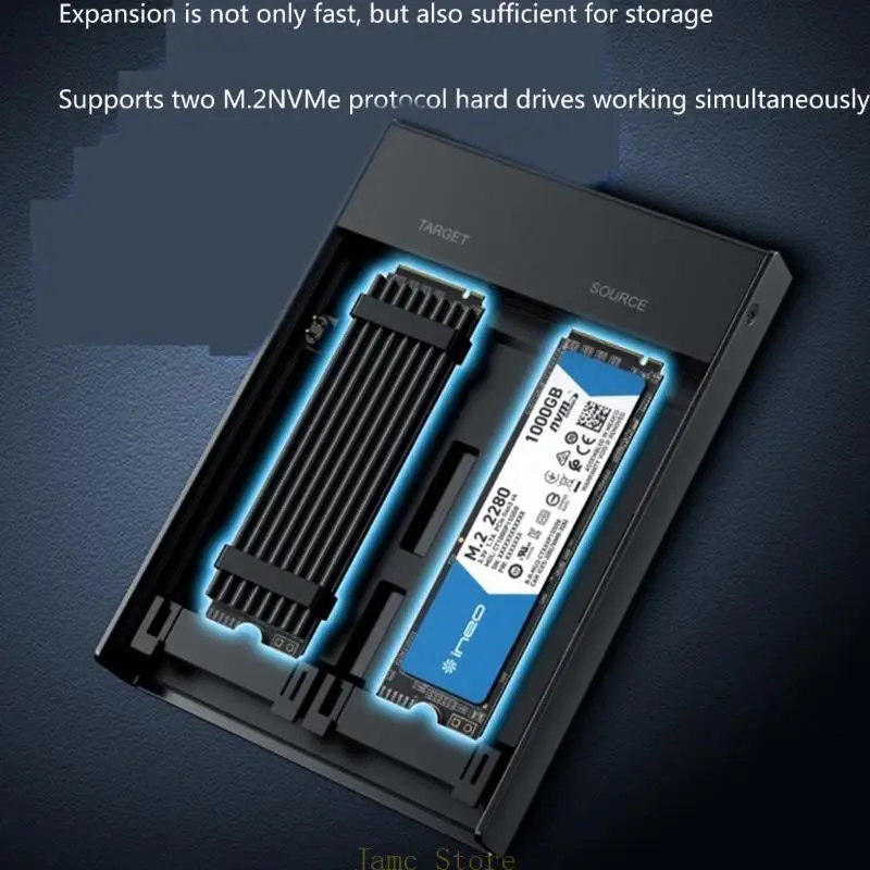 LX0B M.2 NVMe Case 10Gbps M.2 USB3.2 SSD Adapter SSD Case NVME SSD Disk Box Double Bay M.2 SSD Case for PC Desktop
LX0B M.2 NVMe Case 10Gbps M.2 USB3.2 SSD Adapter SSD Case NVME SSD Disk Box Double Bay M.2 SSD Case for PC Desktop