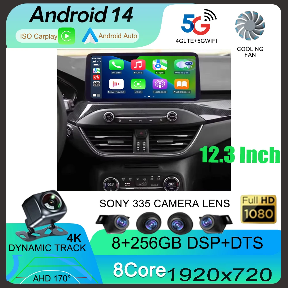 12,3-дюймовый для Ford Focus 2018-2022 Android14Автомобильный радиоприемник DVD Мультимедийный плеер GPS-навигация 2 Din Carplay Головное устройство с экраном
12,3-дюймовый для Ford Focus 2018-2022 Android14Автомобильный радиоприемник DVD Мультимедийный плеер GPS-навигация 2 Din Carplay Головное устройство с экраном