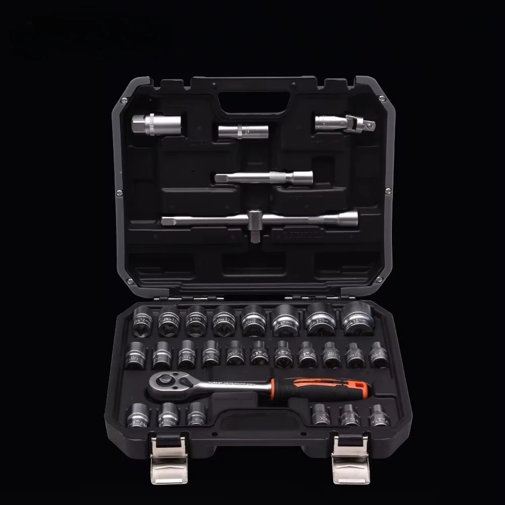 32pcs 1/2\" Hand Tools Kits Ratchet Socket Set with Handles for Car Repair and Tool Box Spanner Set
32pcs 1/2\" Hand Tools Kits Ratchet Socket Set with Handles for Car Repair and Tool Box Spanner Set