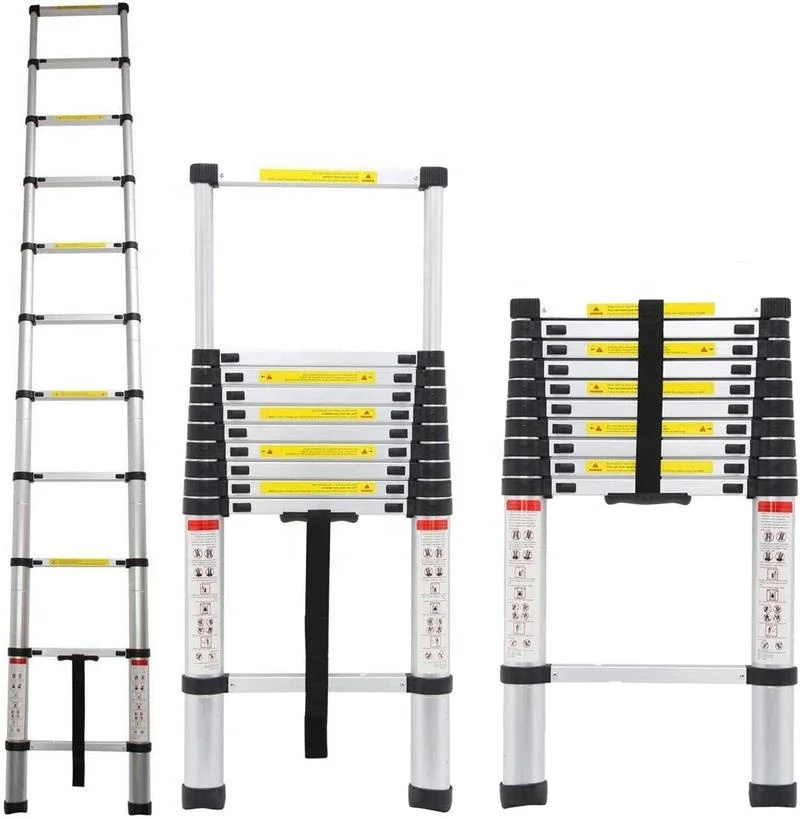 10ft 11steps Aluminium Telescopic Telescoping Folding Ladder 
10ft 11steps Aluminium Telescopic Telescoping Folding Ladder