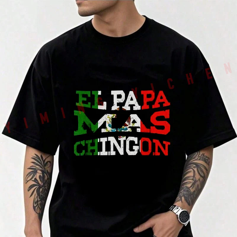 El Papa Mas Chingon Father's Day Tee Best Mexican Dad Moto T-Shirt Men Cotton O-neck Short Sleeve TShirt Fashion Tops Tee
El Papa Mas Chingon Father's Day Tee Best Mexican Dad Moto T-Shirt Men Cotton O-neck Short Sleeve TShirt Fashion Tops Tee
