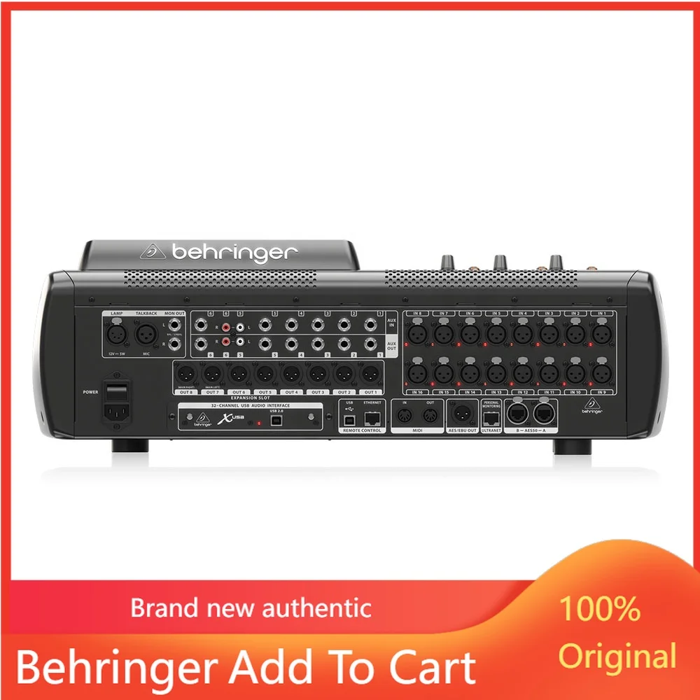 Behringer X32 Compact Audio Digital Mixer 16 XLR Mic/Line Inputs Sound System Line Array Speakers Digital Mixer
Behringer X32 Compact Audio Digital Mixer 16 XLR Mic/Line Inputs Sound System Line Array Speakers Digital Mixer