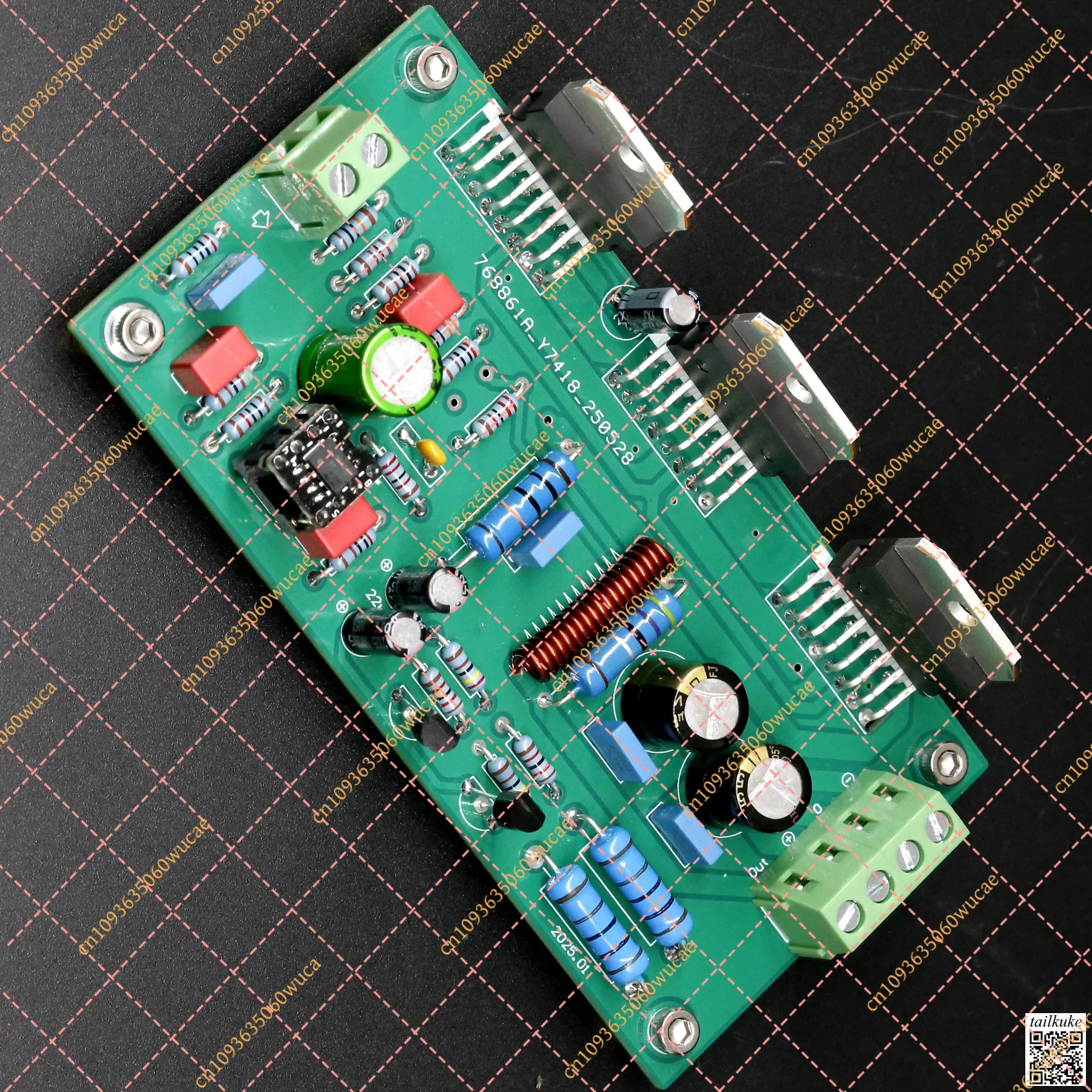 TDA7293 Triple Parallel Distortion Correction Mono Power Amplifier Board
TDA7293 Triple Parallel Distortion Correction Mono Power Amplifier Board