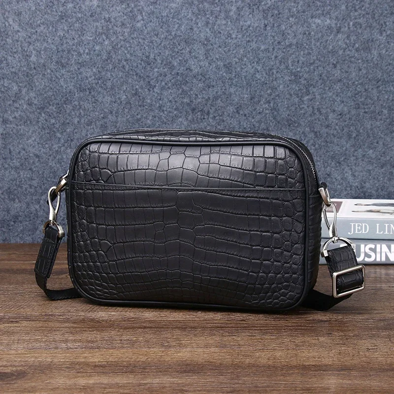 Genuine Leather Cowhide New Crocodile Pattern Men's Shoulder Crossbody Bag, Fashionable Men's Bag, Outdoor Leisure Bag
Genuine Leather Cowhide New Crocodile Pattern Men's Shoulder Crossbody Bag, Fashionable Men's Bag, Outdoor Leisure Bag