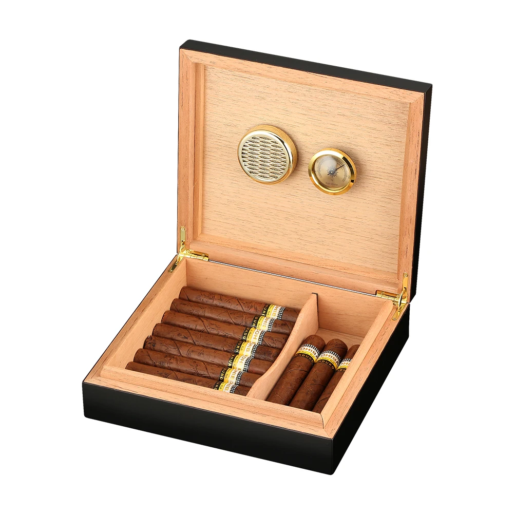 Cedar Wood Cigar Humidor with Hygrometer Humidiifier Large Capacity Home Storage Cigar Box Humidor
Cedar Wood Cigar Humidor with Hygrometer Humidiifier Large Capacity Home Storage Cigar Box Humidor
