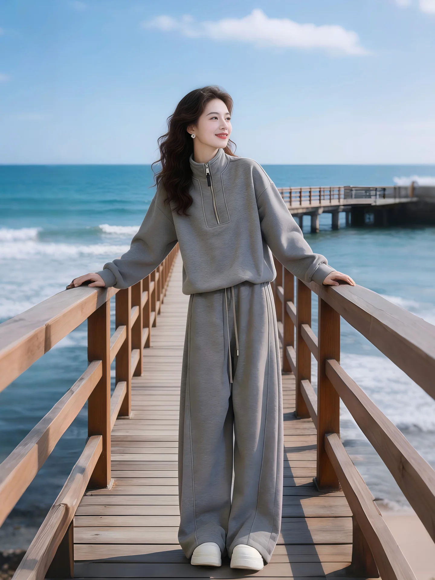 Salt Series Casual Sports Set Women's 2026 New Spring Autumn Trendy Grey Sweatshirt Sweatpants Two-Piece Set Commute Style
Salt Series Casual Sports Set Women's 2026 New Spring Autumn Trendy Grey Sweatshirt Sweatpants Two-Piece Set Commute Style