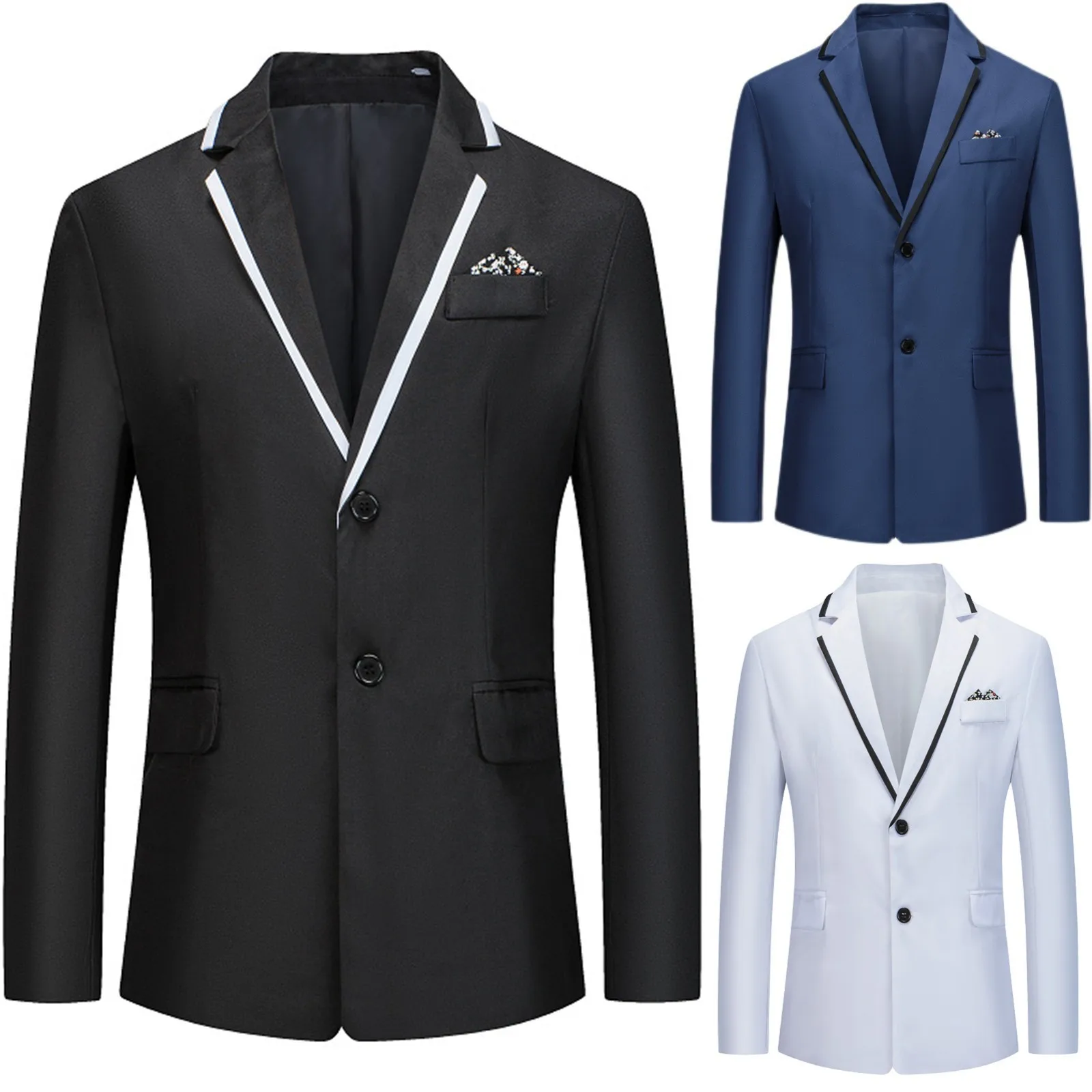 Mens Stylish Colorful Slim Fit Casual Blazer Jacket Solid Color Wedding Prom Formal Suit Coats For Men Male Suit Coat 2023 Fall
Mens Stylish Colorful Slim Fit Casual Blazer Jacket Solid Color Wedding Prom Formal Suit Coats For Men Male Suit Coat 2023 Fall