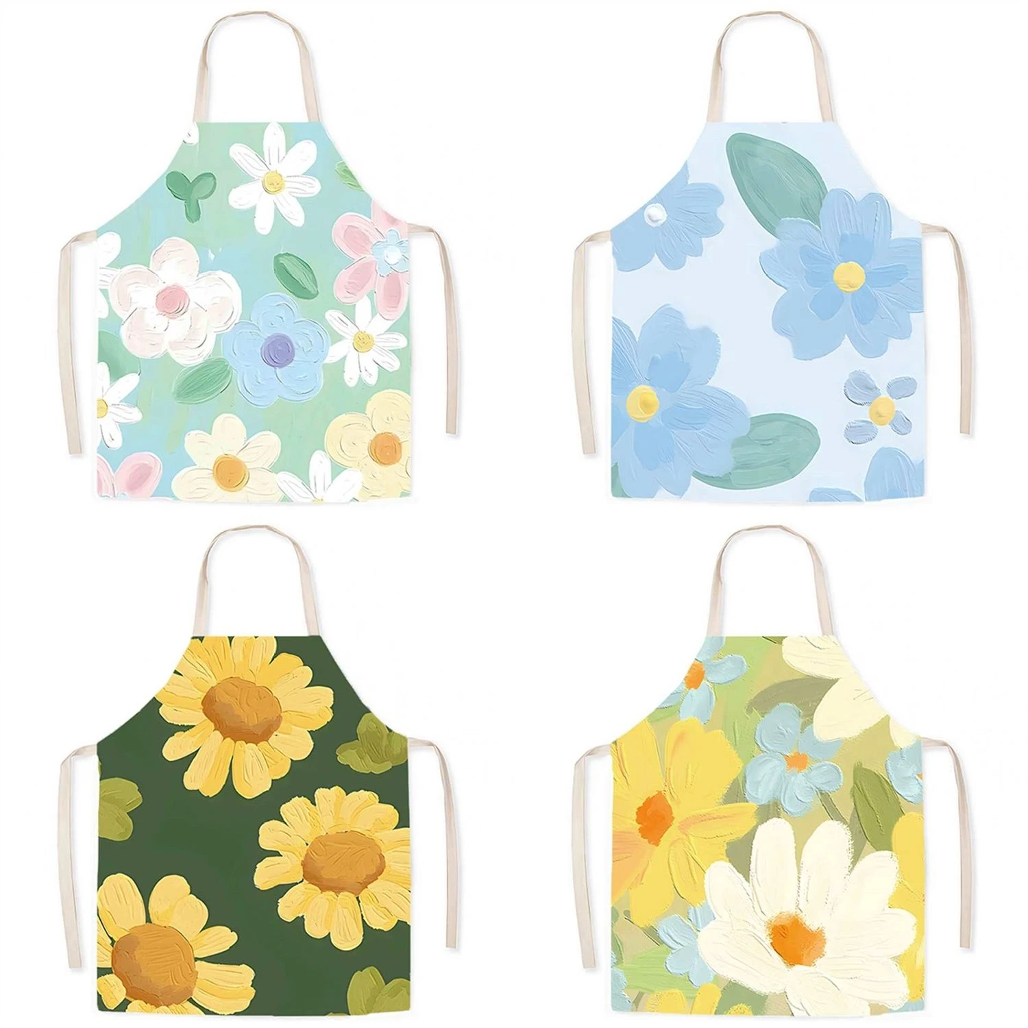 Oil Painting Style Three-Dimensional Linen Sleeveless Apron Home Kitchen Cooking Bib Nail Shop Florist Work Clothes
Oil Painting Style Three-Dimensional Linen Sleeveless Apron Home Kitchen Cooking Bib Nail Shop Florist Work Clothes