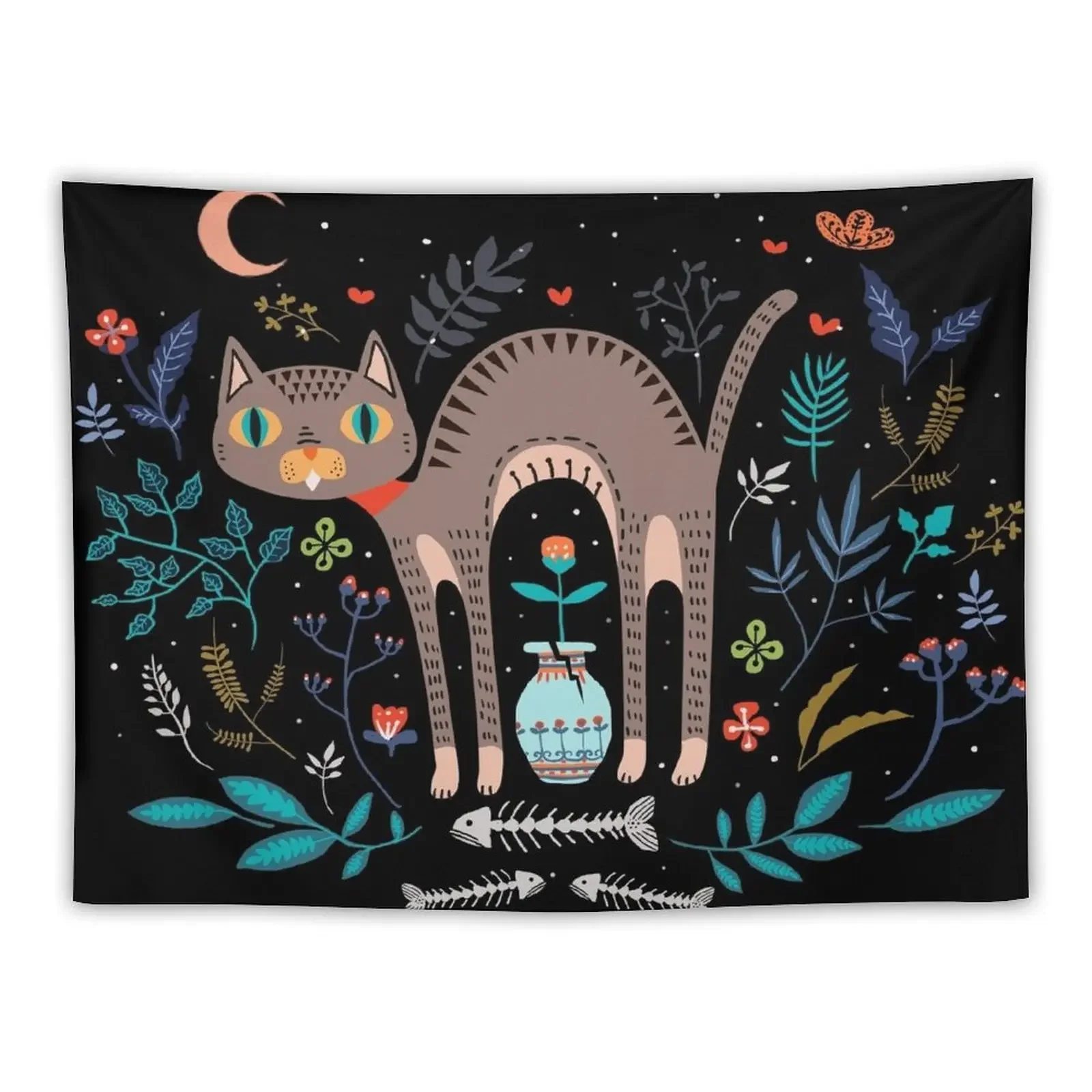 Floral and Cat at night Tapestry Home And Comfort Decor House Decorations Decor For Room Decorations For Room Tapestry
Floral and Cat at night Tapestry Home And Comfort Decor House Decorations Decor For Room Decorations For Room Tapestry