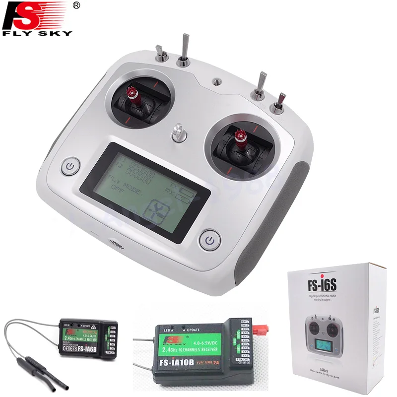 FLYSKY FS-i6S i6S 2.4G 10CH AFHDS 2A Centering Throttle Transmitter iA6B iA10B Receiver RetailBox for RC Cars Boats Drone Toys
FLYSKY FS-i6S i6S 2.4G 10CH AFHDS 2A Centering Throttle Transmitter iA6B iA10B Receiver RetailBox for RC Cars Boats Drone Toys