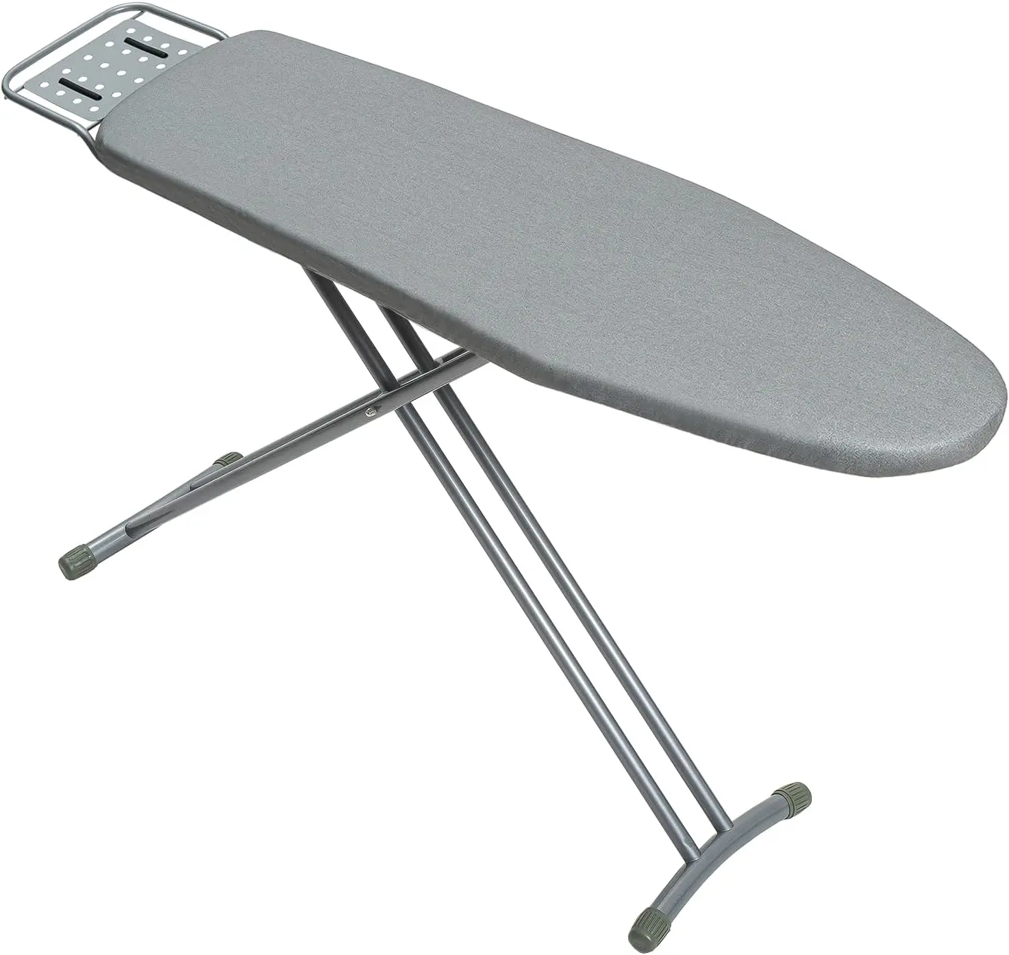 Full Size Adjustable Ironing Board with Heat Resistant Cover, Sturdy Steel Frame & Iron Rest, Silver
Full Size Adjustable Ironing Board with Heat Resistant Cover, Sturdy Steel Frame & Iron Rest, Silver