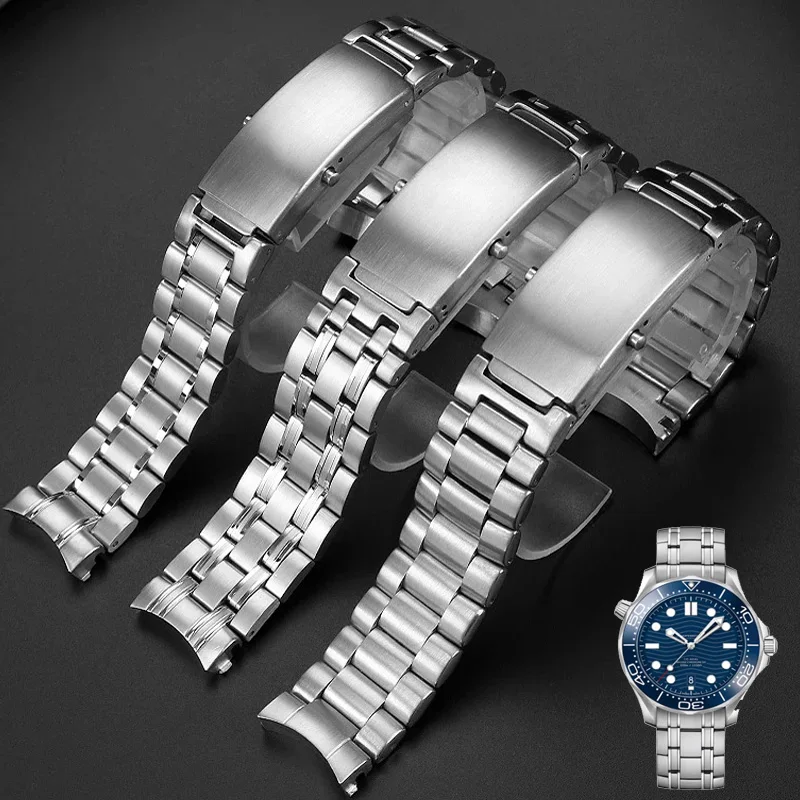 Solid Stainless steel watchband 18mm 20mm 22mm Silver Watch Band For omega strap seamaster speedmaster planet ocean Bracelet
Solid Stainless steel watchband 18mm 20mm 22mm Silver Watch Band For omega strap seamaster speedmaster planet ocean Bracelet