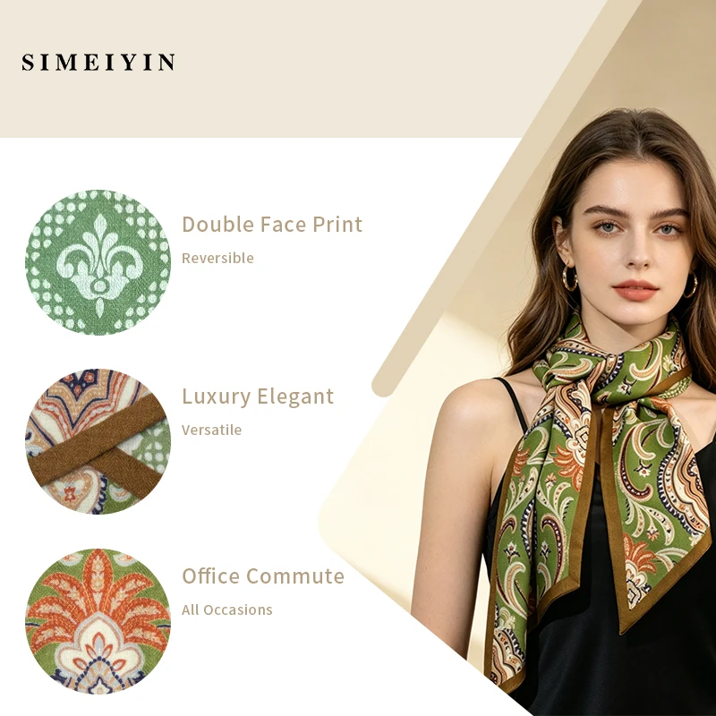 Multifunctional Paisley Floral Silk Ribbon Scarf 30%Mulberry Silk 70%Wool Triangle Bandana Headband Bag Strap Office Beach Trave
Multifunctional Paisley Floral Silk Ribbon Scarf 30%Mulberry Silk 70%Wool Triangle Bandana Headband Bag Strap Office Beach Trave