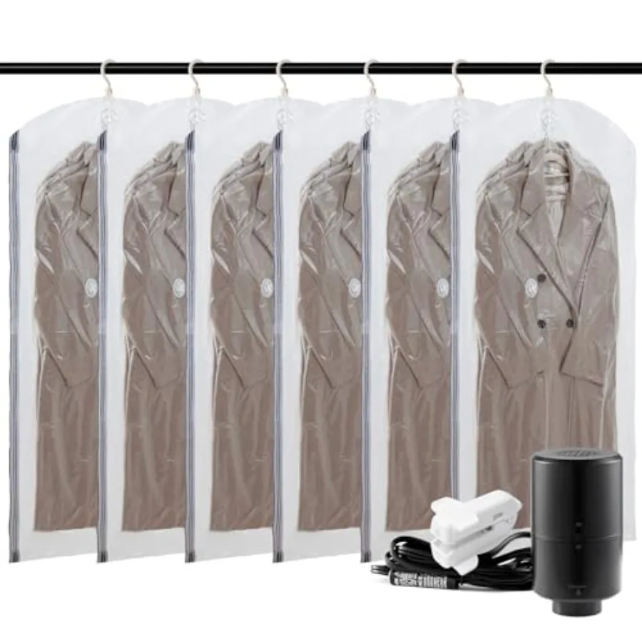 AILI Hanging Vacuum Sealer Suction Space Saver Storage Bags for Clothes Travel with Electric Air Pump And Rolling Slide Clip fo
AILI Hanging Vacuum Sealer Suction Space Saver Storage Bags for Clothes Travel with Electric Air Pump And Rolling Slide Clip fo
