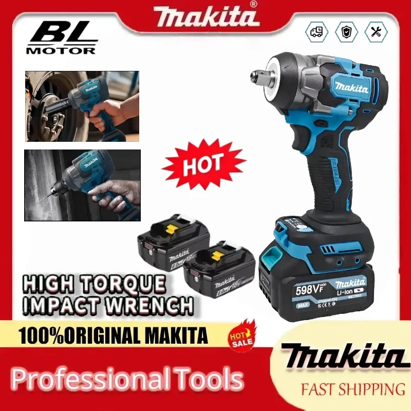 Makita 800Nm Impact Wrench Brushless Cordless 18V High Torque Electric Tool for Steel Construction & Large Equipment Repair
Makita 800Nm Impact Wrench Brushless Cordless 18V High Torque Electric Tool for Steel Construction & Large Equipment Repair