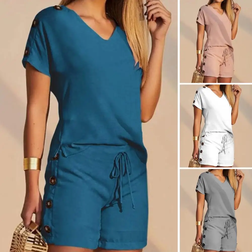 Summer Loose Fit Women Suit Solid Color Two Piece Ensemble Women's Cotton Linen Two Piece Tracksuit Set Casual Loungewear Outfit
Summer Loose Fit Women Suit Solid Color Two Piece Ensemble Women's Cotton Linen Two Piece Tracksuit Set Casual Loungewear Outfit