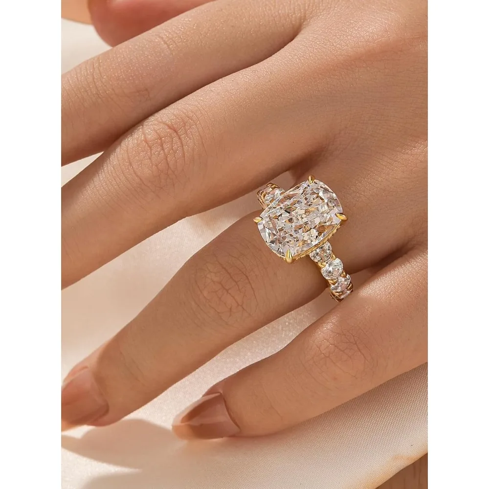 8ct Moissanite Rings For Women D Color VVS1 S925 Sterling Silver Ring With GRA Certificate Lab Diamond Wedding Party Lady Gifts
8ct Moissanite Rings For Women D Color VVS1 S925 Sterling Silver Ring With GRA Certificate Lab Diamond Wedding Party Lady Gifts