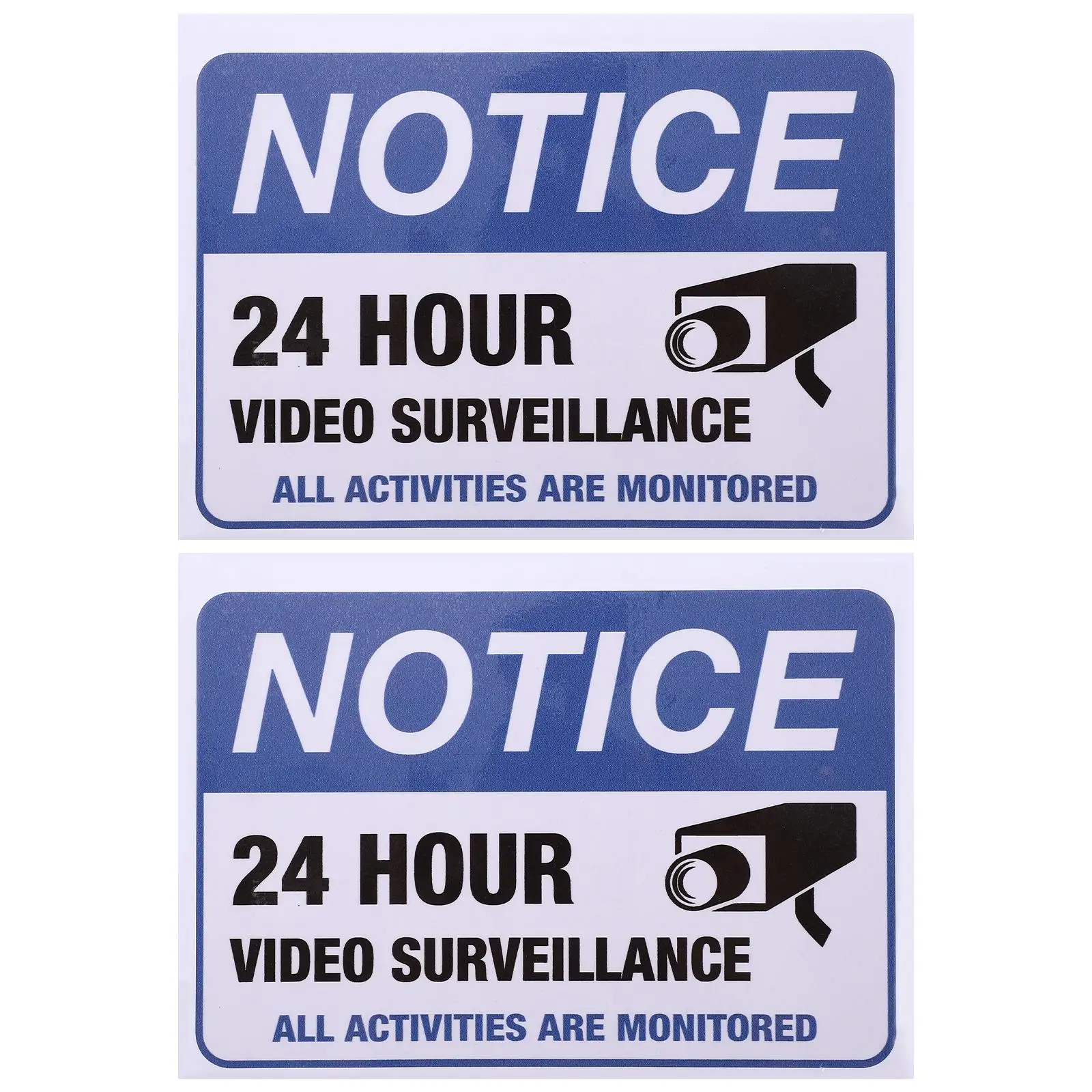 2pcs Video Surveillance Warning Stickers Security Signs for Car Mall Shop Restaurant Monitoring Safety Traffic
2pcs Video Surveillance Warning Stickers Security Signs for Car Mall Shop Restaurant Monitoring Safety Traffic