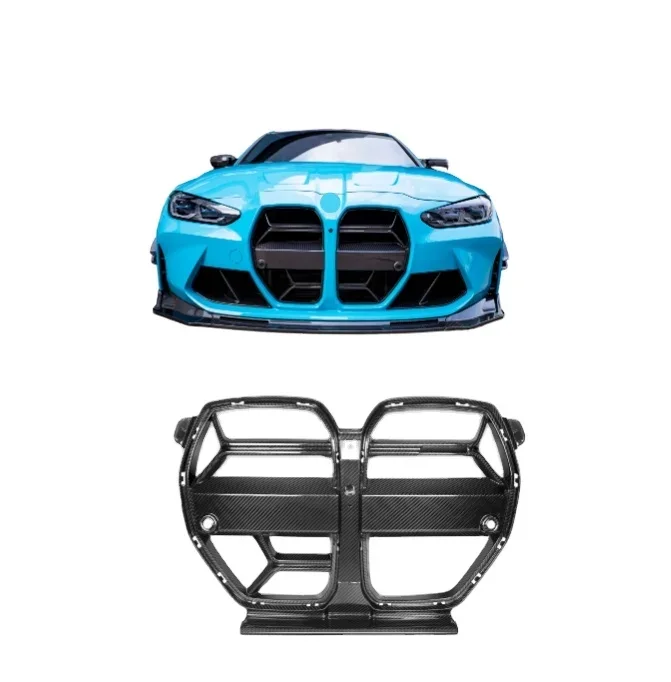 CSL Style with ACC Dry Carbon Front Bumper Kidney Center Mesh Grille Grill for BMW G80 M3 G82 G83 M4 2020+
CSL Style with ACC Dry Carbon Front Bumper Kidney Center Mesh Grille Grill for BMW G80 M3 G82 G83 M4 2020+