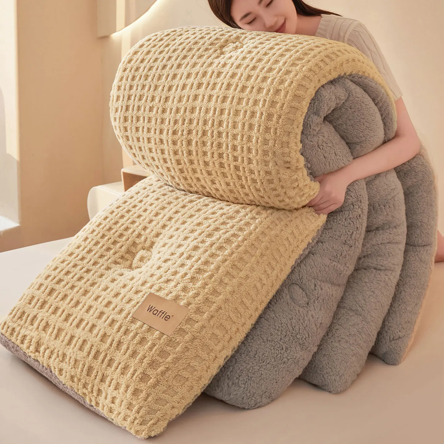 Thiened Coral Fce Blanket Winter Quilt Milk Velvet Faux Fur Warm Student Dormi Bedding Cotton down Comforter Quilt
Thiened Coral Fce Blanket Winter Quilt Milk Velvet Faux Fur Warm Student Dormi Bedding Cotton down Comforter Quilt