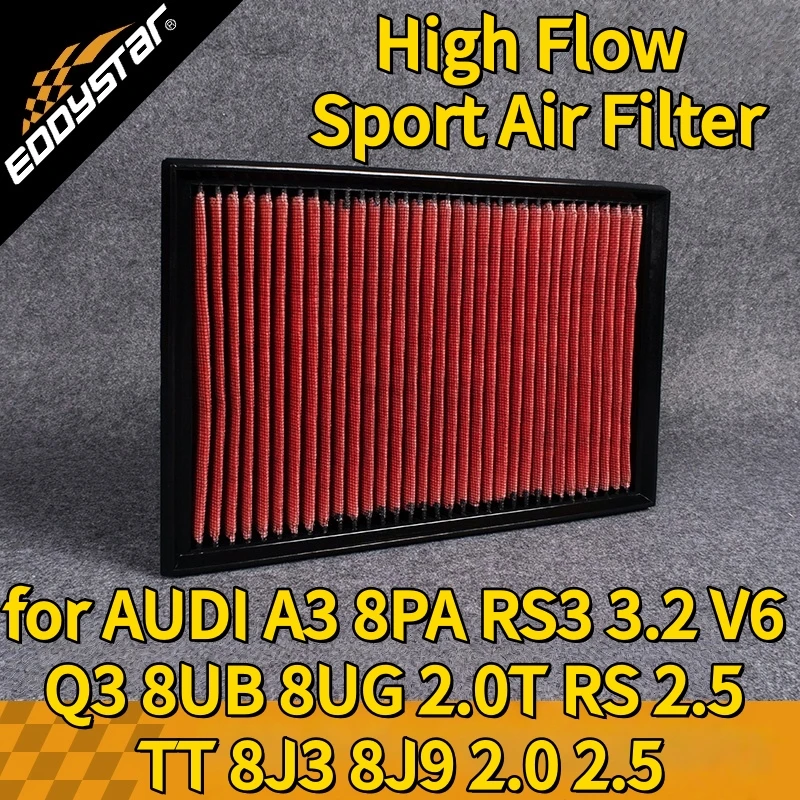 Спортивный воздушный фильтр с высоким расходом для AUDI A3 8PA RS3 3.2 V6 Q3 8UB 8UG 2.0T RS 2.5 TT 8J3 8J9 2.0 2,5 Моющиеся гоночные впускные фильтры
Спортивный воздушный фильтр с высоким расходом для AUDI A3 8PA RS3 3.2 V6 Q3 8UB 8UG 2.0T RS 2.5 TT 8J3 8J9 2.0 2,5 Моющиеся гоночные впускные фильтры