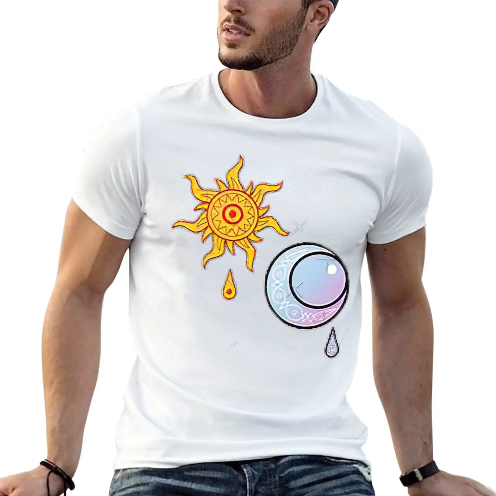New Sundrop And Moondrop 24 T-Shirt man clothes black t shirts slim fit t shirts for men
New Sundrop And Moondrop 24 T-Shirt man clothes black t shirts slim fit t shirts for men