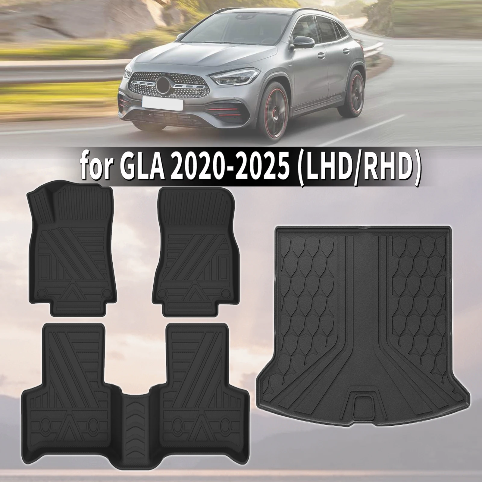 for Mercedes-Benz GLA 2025-2020 AMG 3D Maxpider Style TPE Floor Mats Full Coverage Heavy Duty All Weather Accessories
for Mercedes-Benz GLA 2025-2020 AMG 3D Maxpider Style TPE Floor Mats Full Coverage Heavy Duty All Weather Accessories