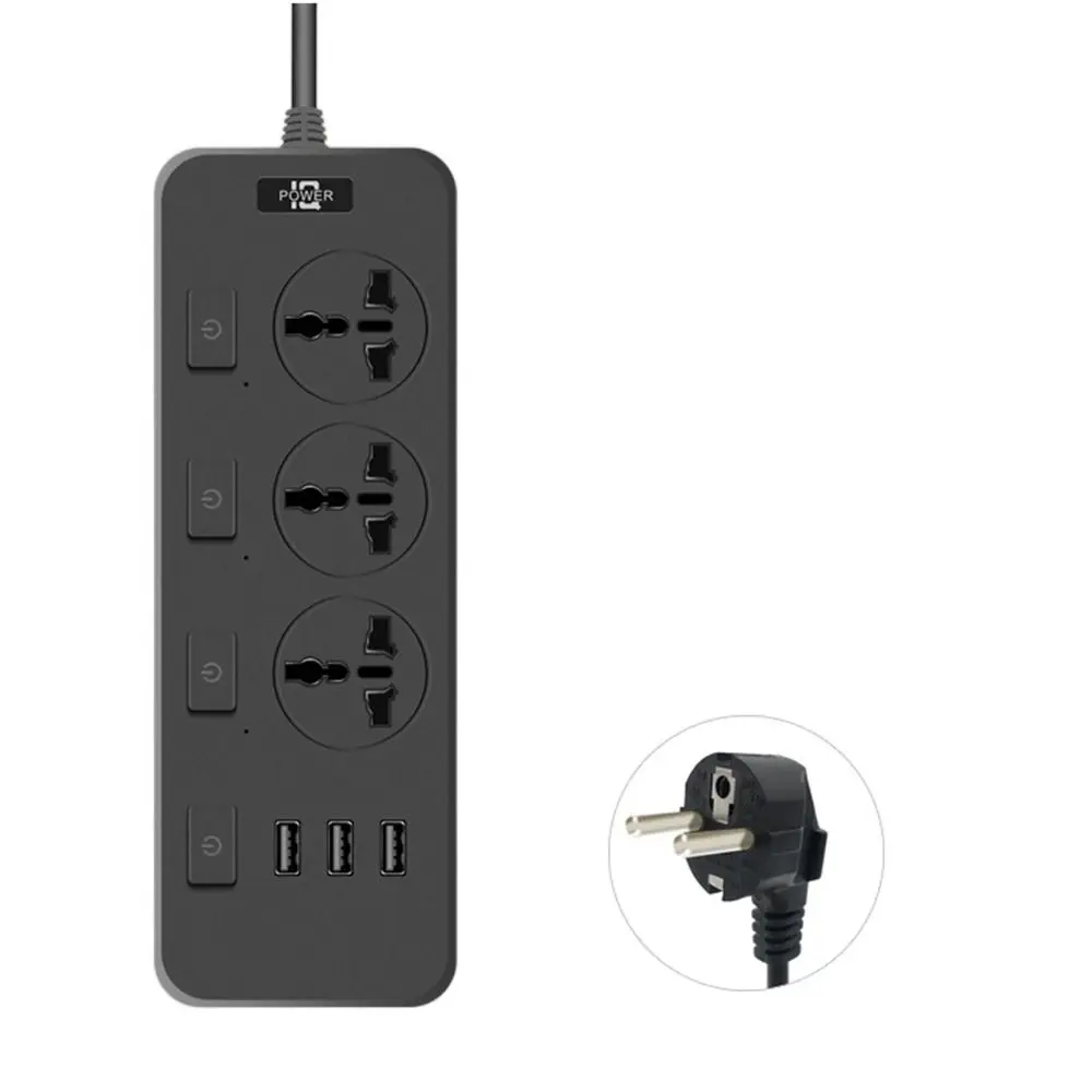 Универсальная электрическая розетка, вилка США, Великобритании, ЕС, 3 USB-порта, удлинители, индивидуальный переключатель, защита от перегрузки
Универсальная электрическая розетка, вилка США, Великобритании, ЕС, 3 USB-порта, удлинители, индивидуальный переключатель, защита от перегрузки