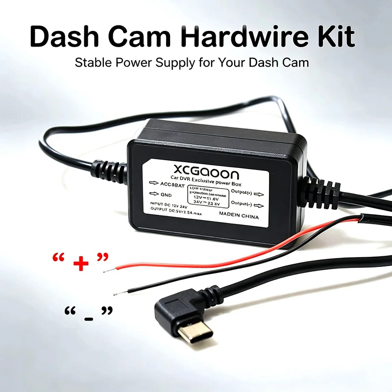 5V 2.5A Car Dashcam Camera DVR Hardwire Kit Charging Power Cable With Mini Micro Type-C USB Charging Port, Cable 3.1meters
5V 2.5A Car Dashcam Camera DVR Hardwire Kit Charging Power Cable With Mini Micro Type-C USB Charging Port, Cable 3.1meters